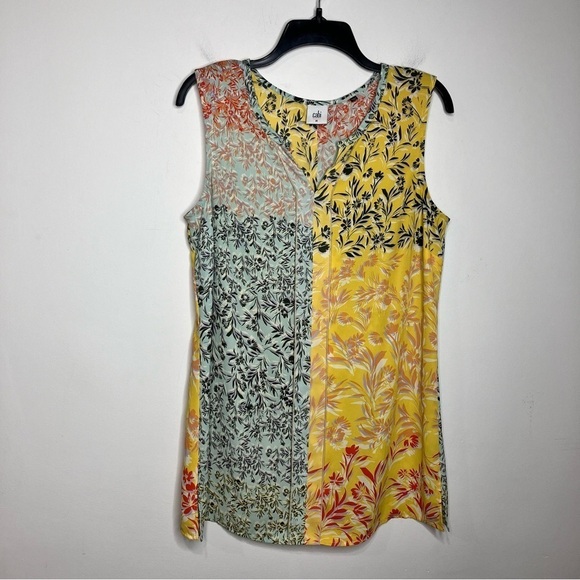 Cabi Golden Glow split hem blouse size medium - Picture 2 of 8